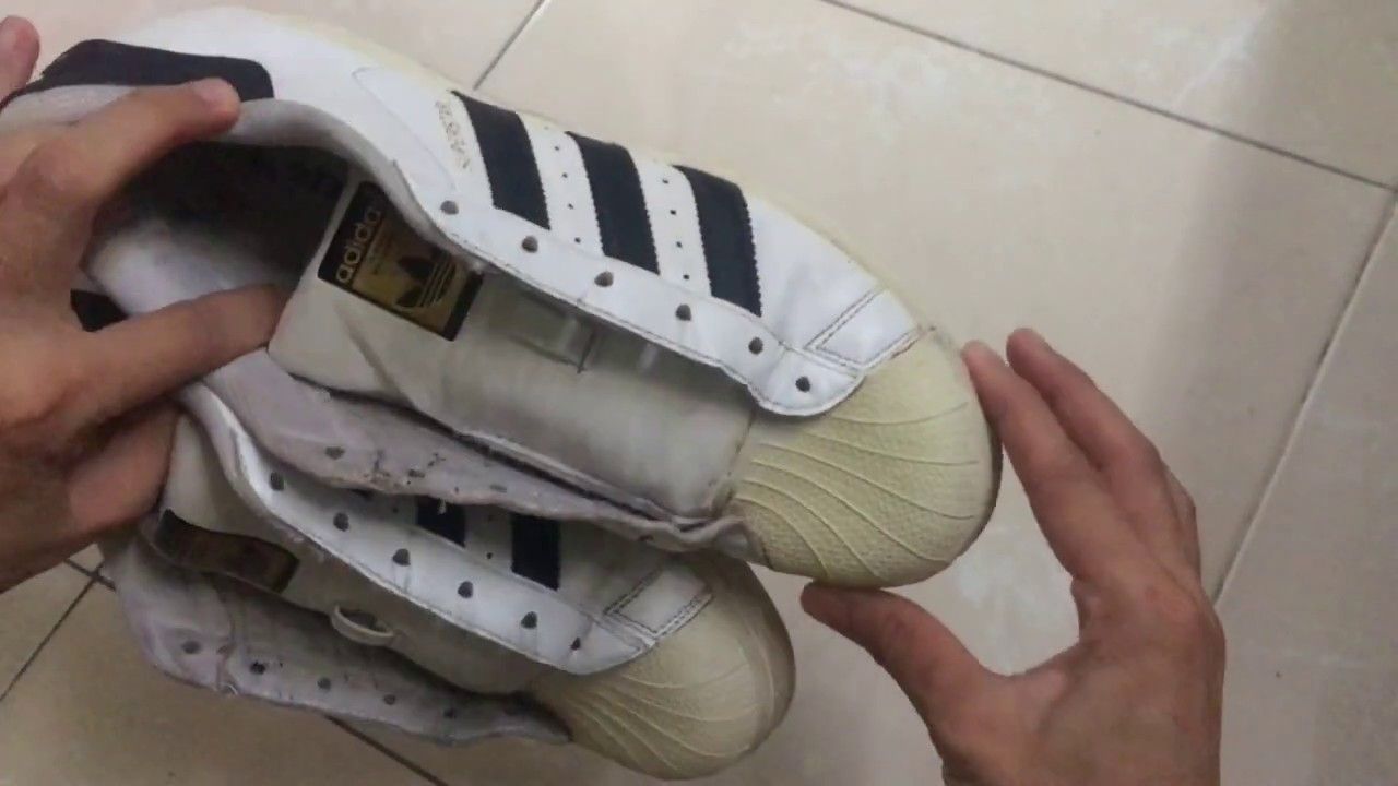 Cách tẩy trắng giày adidas - Phục hồi vỏ sò trắng như mới 100% (1)