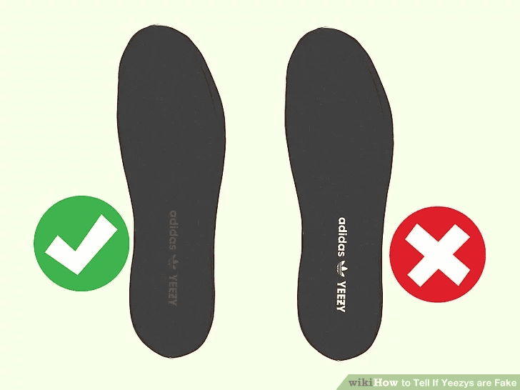 Kiểm tra chữ màu trắng trên lót giày 