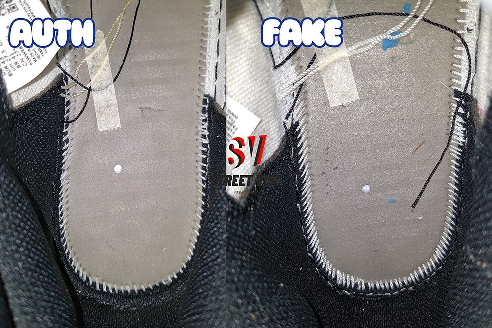 Check giày backdoor phần chỉ may bên dưới lót giày